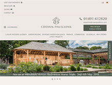 Tablet Screenshot of crownpavilions.com